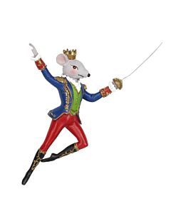 Gisela Graham Nutcracker King Rat Decoration